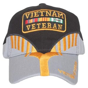 Fox 78-4422 Embroidered Ball Cap Blackgrey Heritage - Vietnam Veteran