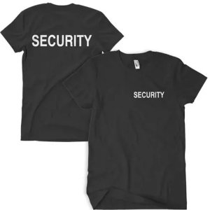 Fox 64-609 XXL Security Black T-shirt-small Lettering Front 2xl