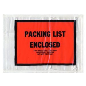 International PL-TP-507 Back Loading Full Face Packing List Enclosed  