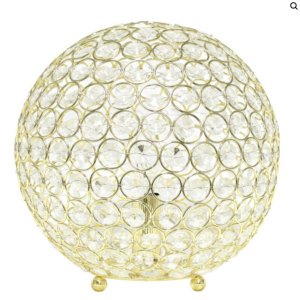 All LT1067-GLD Elegant Designs Elipse 10 Inch Crystal Ball Sequin Tabl