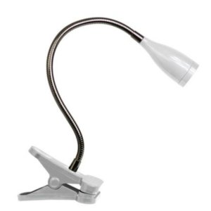 All LD2005-WHT Limelights Flexible Gooseneck Led Clip Light Desk Lamp