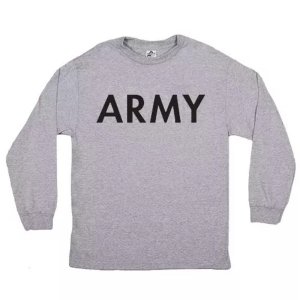 Fox 64-62 XXXL Army Long Sleeve T-shirt Grey 3xl