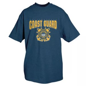 Fox 64-432 S Coast Guard T-shirt With Logo- Navy Small