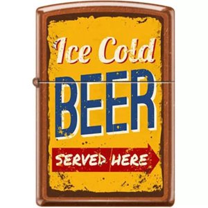 Fox 86-411245 Zippo Ice Cold Beer - Brown