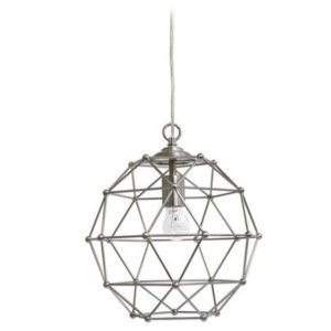 All PT1006-BSN Elegant Designs 1 Light Hexagon Industrial Rustic Penda