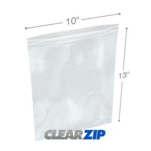 International CZ61013 Clearzip Lock Top Bags  10 X 13 6 Mil