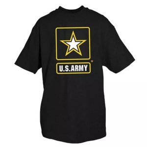 Fox 63-925 M Army Star T-shirt, Black Medium