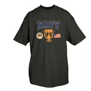 Fox 64-43 S Usn With Logos T-shirt Black Small