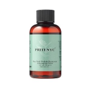 Priti 910 Soy Nail Polish Remover With Organic Lemongrass Scent 2 Oz.