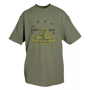 Fox 64-462 XXXL Don't Tread On Me T-shirt Olive Drab - 3xl