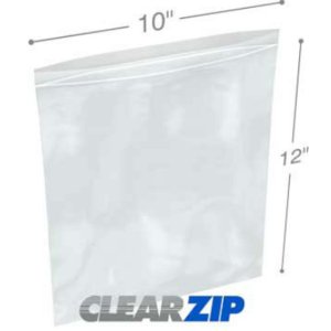 International CZ61012 Clearzip Lock Top Bags  10 X 12 6 Mil