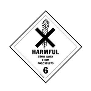 International HML428 D.o.t. Harmful To Foodstuffs Label For Hazardous 