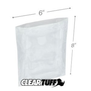 International PB20608 Flat Poly Bags  6 X 8 2 Mil