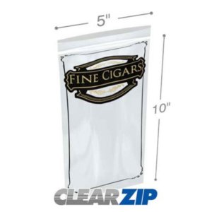 International CZG20510 Zipper Lock Cigar Bags  5 X 10 2 Mil