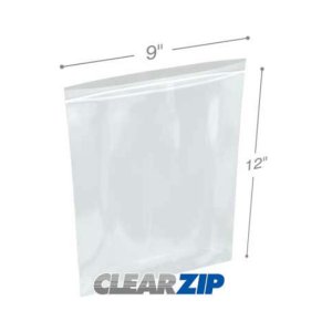 International CZ1250912 Clearzip Lock Top Bags  9 X 12 1.25 Mil