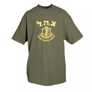 Fox 63-553 M Israeli Defense T-shirt, Olive Drab Medium