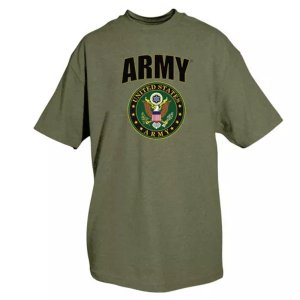 Fox 64-475 S Army Crest T-shirt Olive Drab Small