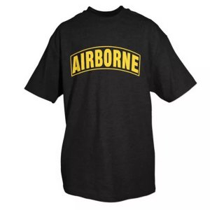 Fox 63-973 M Airborne T-shirt, Blackyellow Imprint-medium