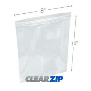 International CZ40810 Clearzip Lock Top Bags  8 X 10 4 Mil