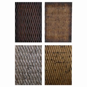 Homeroots.co 274934 1 X 16 X 24 Multi-color, Metallic Ridge - Wall Art