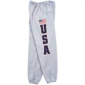 Fox 64-789 L Usa Flag Mens Sweatpant Grey - Large