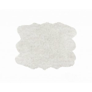 Homeroots.co 317188 60 X 72 X 1.5 Off White, Faux Sheepskin - Area Rug