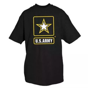 Fox 63-925 XXXL Army Star T-shirt, Black 3xl