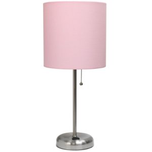 All LT2024-LPK Limelights Stick Lamp With Charging Outlet And Fabric S