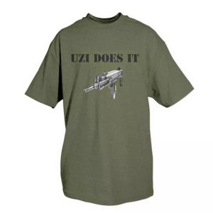 Fox 64-472 M Uzi Does It T-shirt Olive Drab Medium