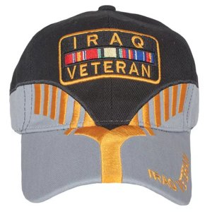 Fox 78-4423 Embroidered Ball Cap Blackgrey Heritage - Iraq Veteran