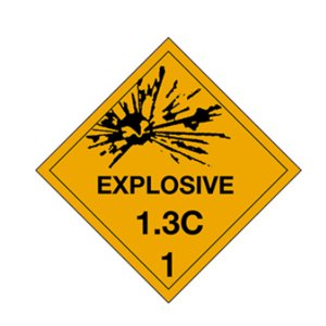 International HML434 D.o.t. Explosives 1.3c Label For Hazardous Materi