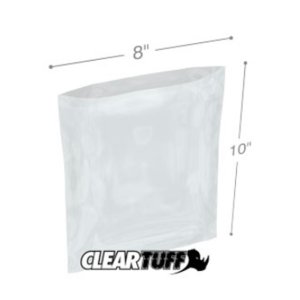 International PB40810 Flat Poly Bags  8 X 10 4 Mil