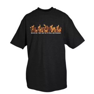 Fox 64-488 S Marines Flames T-shirt Black - Small