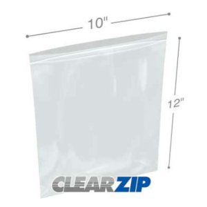 International CZ41012 Clearzip Lock Top Bags  10 X 12 4 Mil