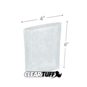 International PB10406 Flat Poly Bags  4 X 6 1.25 Mil