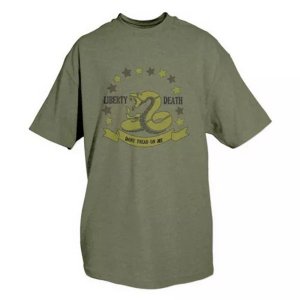 Fox 64-462 L Don't Tread On Me T-shirt Olive Drab - Large