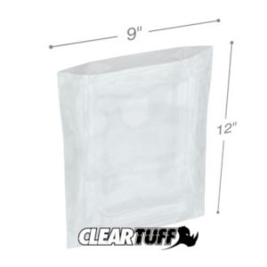 International PB10912 Flat Poly Bags  9 X 12 1.25 Mil