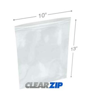 International CZ21013 Clearzip Lock Top Bags  10 X 13 2 Mil