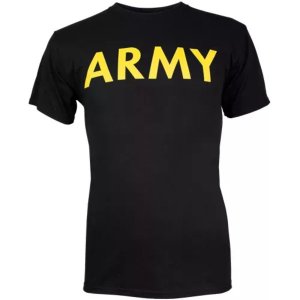 Fox 64-619 XXXL Army Black T-shirt Yellow Imprint - 3xl