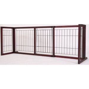 Silicute 8636904004 Extendable Wooden Pet Gate