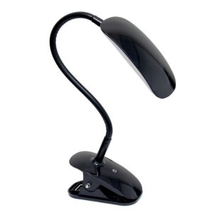 All LD2021-BLK Simple Designs Flexi Led Rounded Clip Light, Black