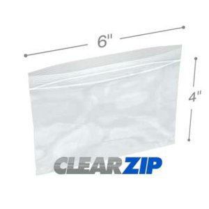 International CZ20604 Clearzip Lock Top Bags  6 X 4 2 Mil