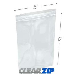 International CZ60508 Clearzip Lock Top Bags  5 X 8 6 Mil