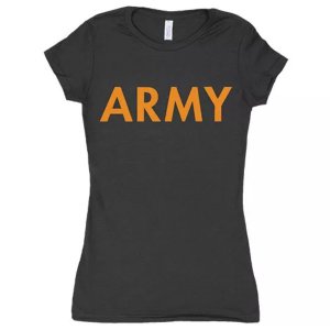 Fox 64-0913 L Women's Cotton Tee - Army - Black Large