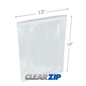 International CZ41318 Clearzip Lock Top Bags  13 X 18 4 Mil