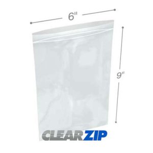 International CZ20609 Clearzip Lock Top Bags  6 X 9 2 Mil