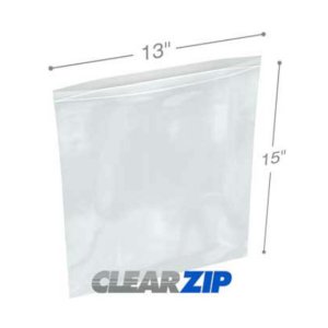 International CZ61315 Clearzip Lock Top Bags  13 X 15 6 Mil