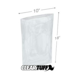 International PB21018 Flat Poly Bags  10 X 18 2 Mil