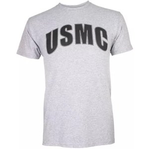 Fox 63-917 L Usmc T-shirt, Greyblack Imprint - Large