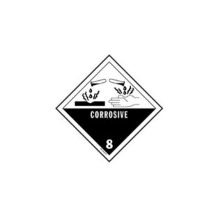 International HML419 D.o.t. Corrosive Label For Hazardous Materials